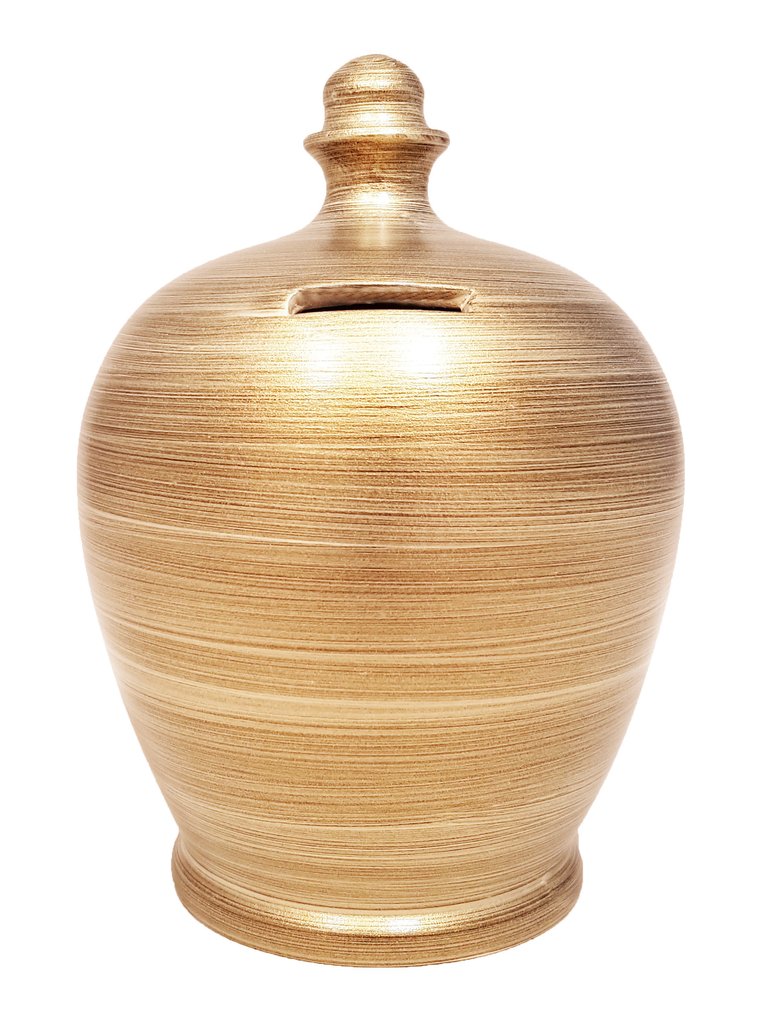 Terramundi Money Pot (Metallic Gold)